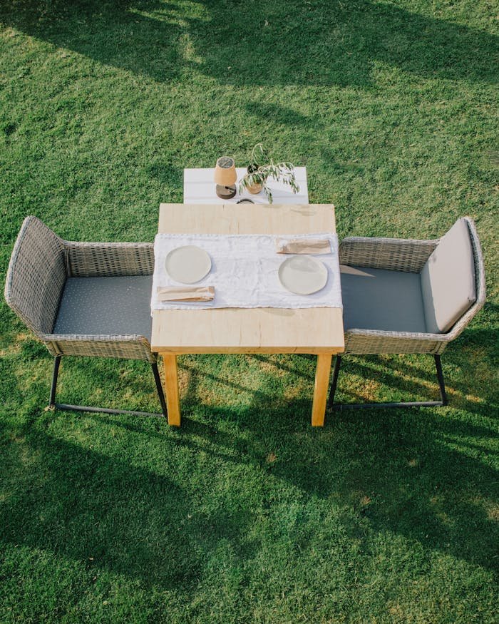 Outdoor Table Set for Meal