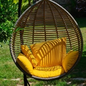 Close-up of a Hanging Egg Chair